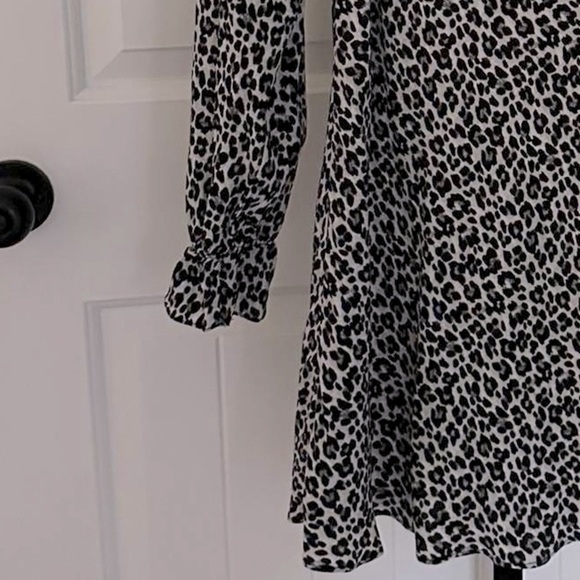ZARA-Animal Print dress-size Small-black/white-NWT-Retail $50 - Picture 7 of 12